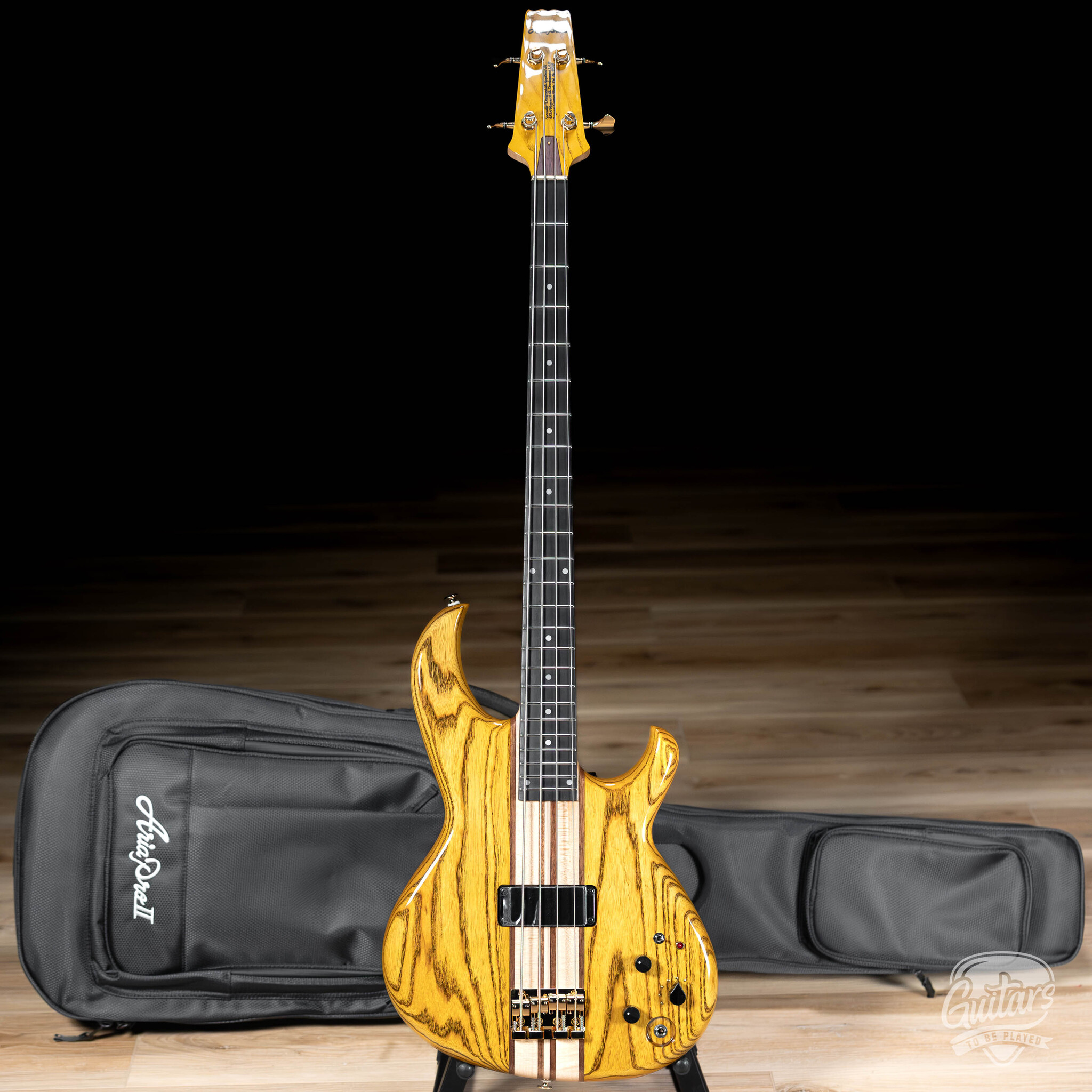 Aria Pro II SB-1000 Japanese Bass w/ Gig Bag – Oak - Guitars To Be