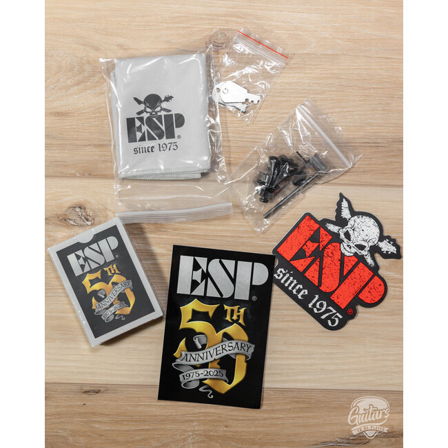 ESP Eclipse Custom Original Series Electric Guitar w/ Case – Blue Liquid Metal