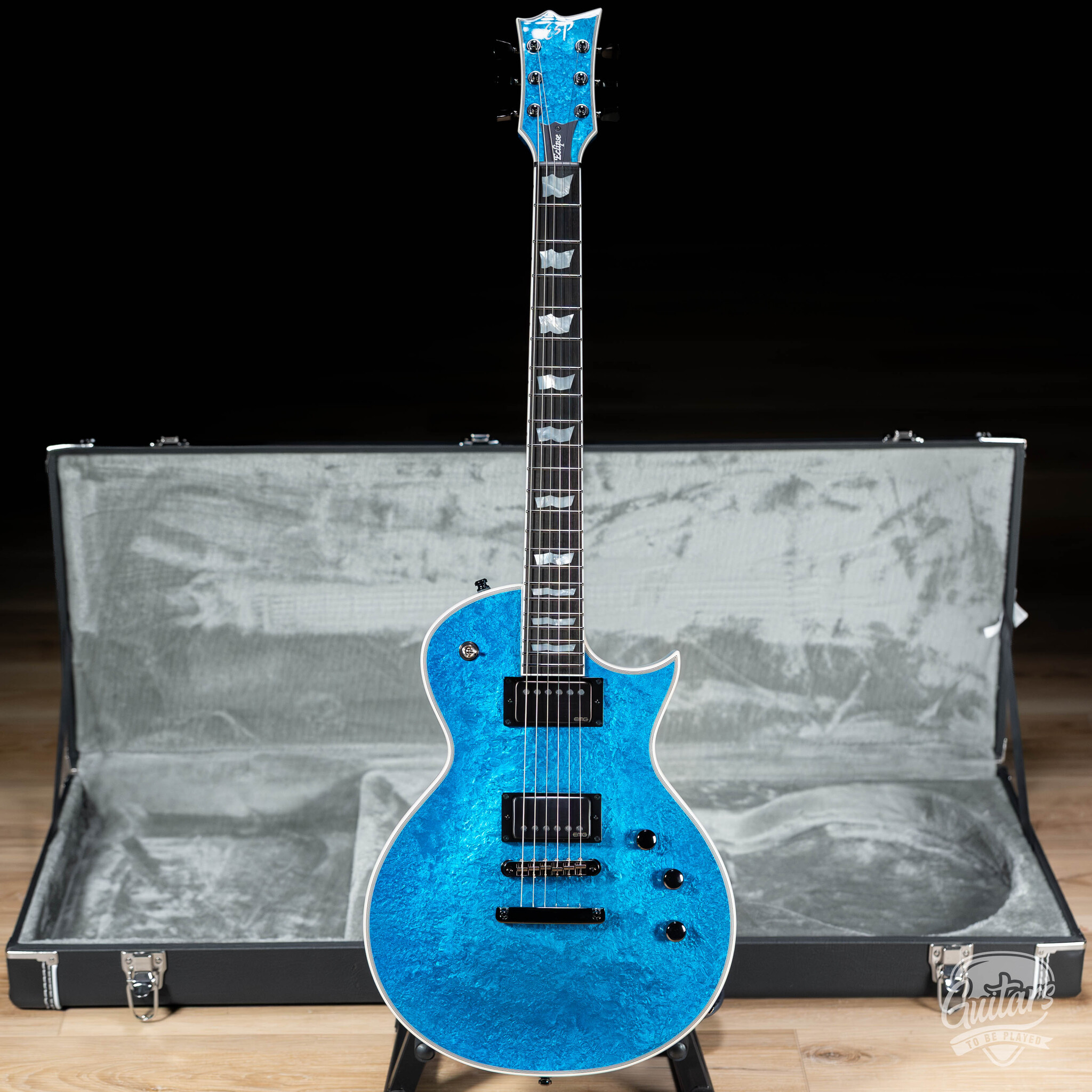 ESP eclipse カスタムオーダーメイド ESP Eclipse Custom Original Series Guitar w/ Case – Blue Liquid