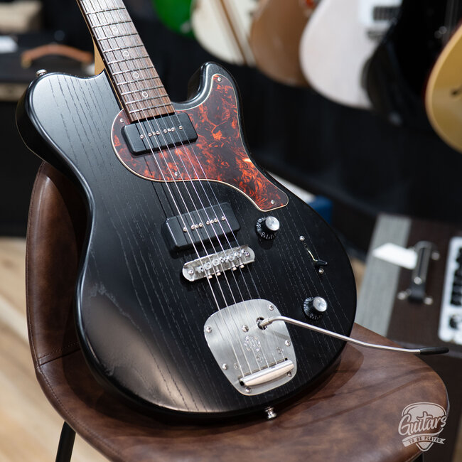 Used Nik Huber Piet Swamp Ash Guitar w/ Case – Onyx Black