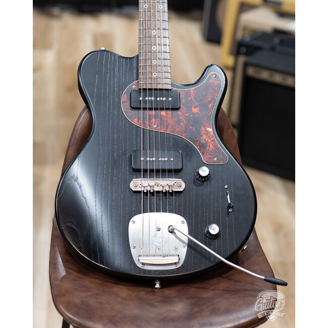 Used Nik Huber Piet Swamp Ash Guitar w/ Case – Onyx Black