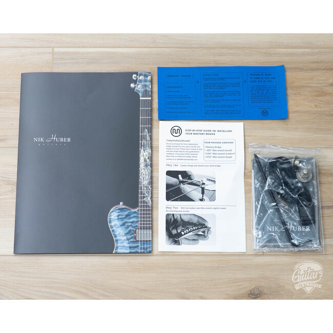 Used Nik Huber Piet Swamp Ash Guitar w/ Case – Onyx Black