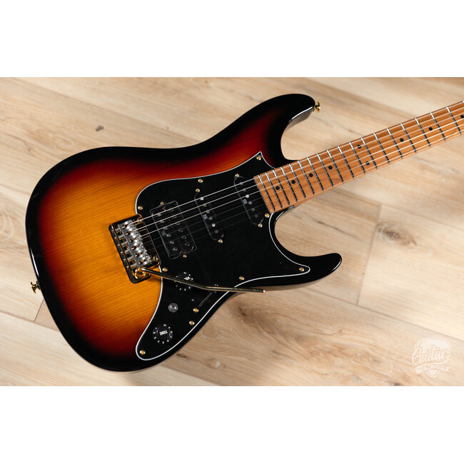 Ibanez AZ2204AG Prestige 6str Electric Guitar w/Case - Tri Fade Burst Flat