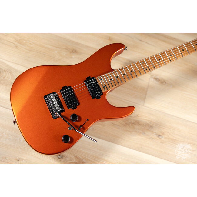 Ibanez AZ2402 Prestige HH Roasted Maple Neck w/ Case – Roadster Orange Metallic