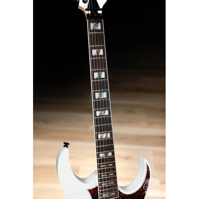 Ibanez RG653DX Prestige HH Guitar w/ Case – White Flat