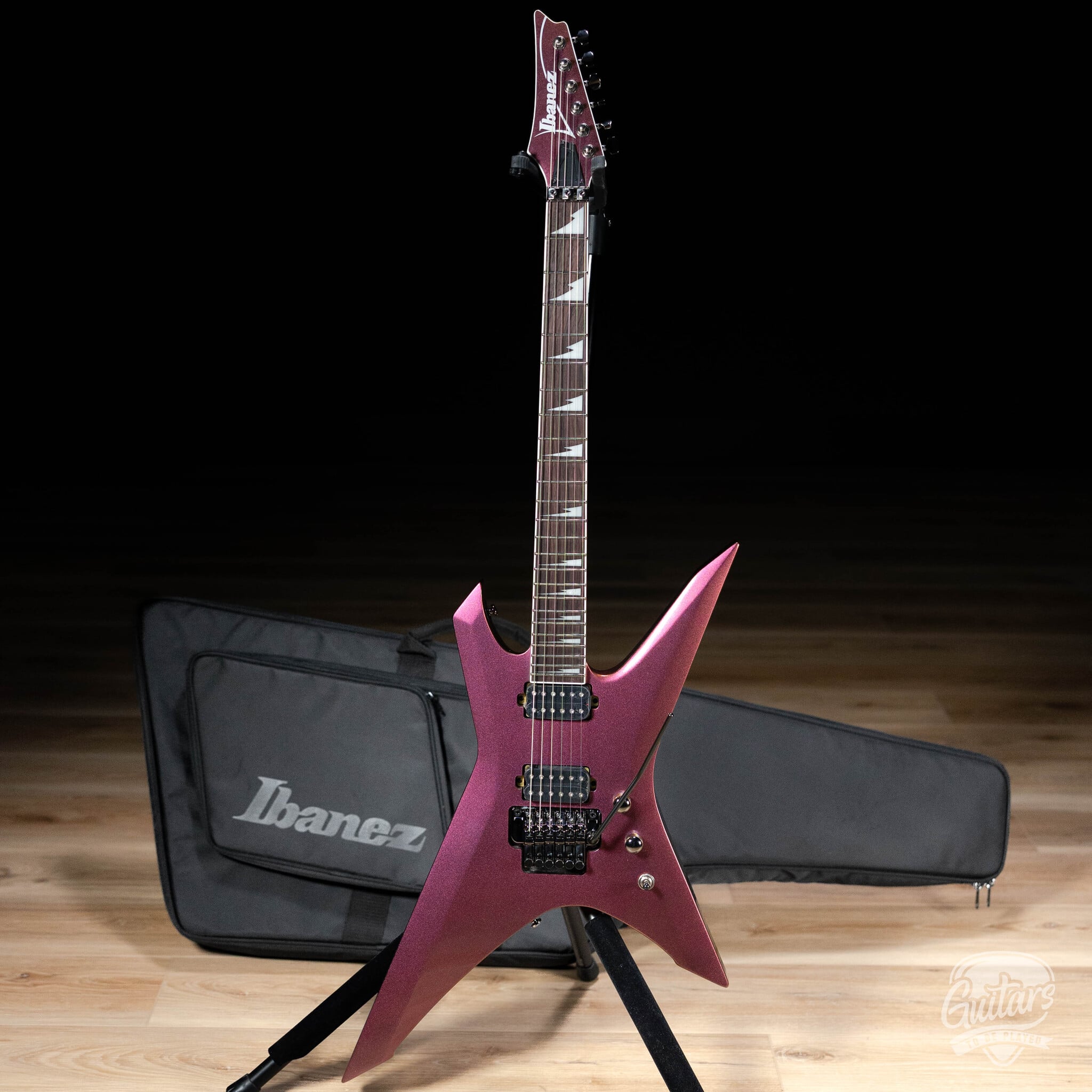 Ibanez Xiphos XPT420DX Guitar w/ Gigbag – Rose Gold Chameleon