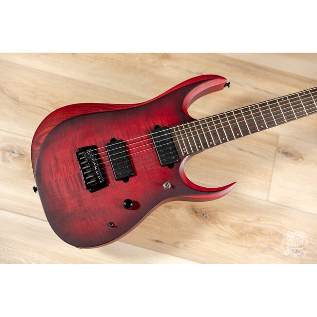 Ibanez RGD721FA 7str Electric Guitar - Stained Wine Red Bust Flat