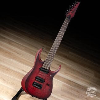 Ibanez Guitars Ibanez RGD721FA 7-String 26.5” Scale Guitar – Stained Wine Red Bust Flat