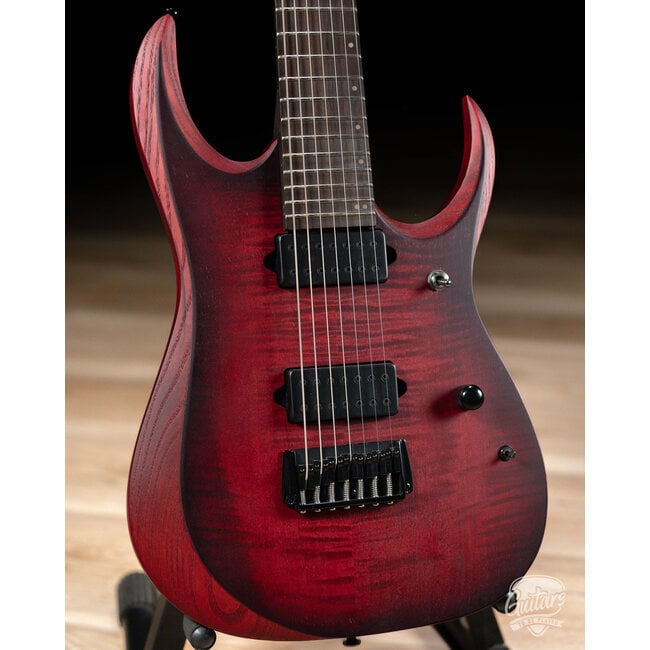 Ibanez RGD721FA 7str Electric Guitar - Stained Wine Red Bust Flat