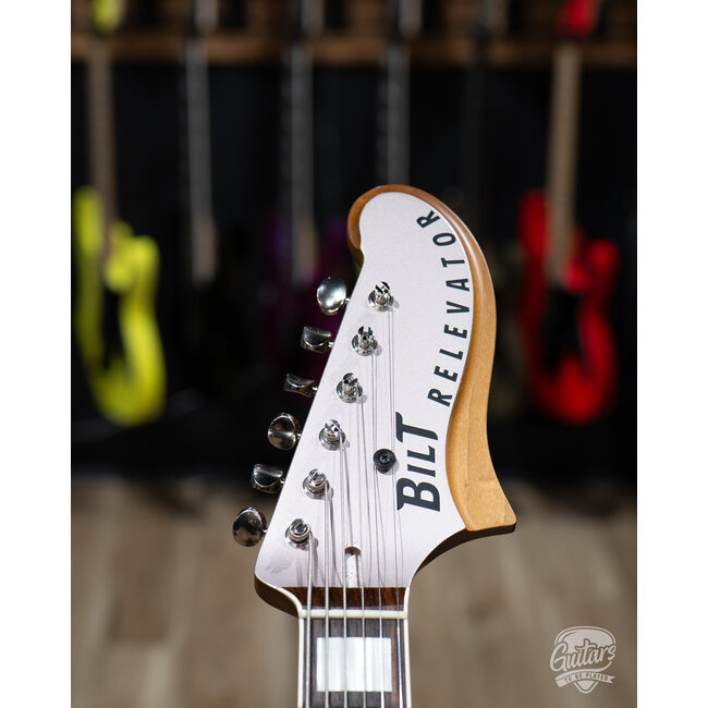 Bilt Relevator Baritone LS Guitar w/ Gigbag - Heather Mist Satin