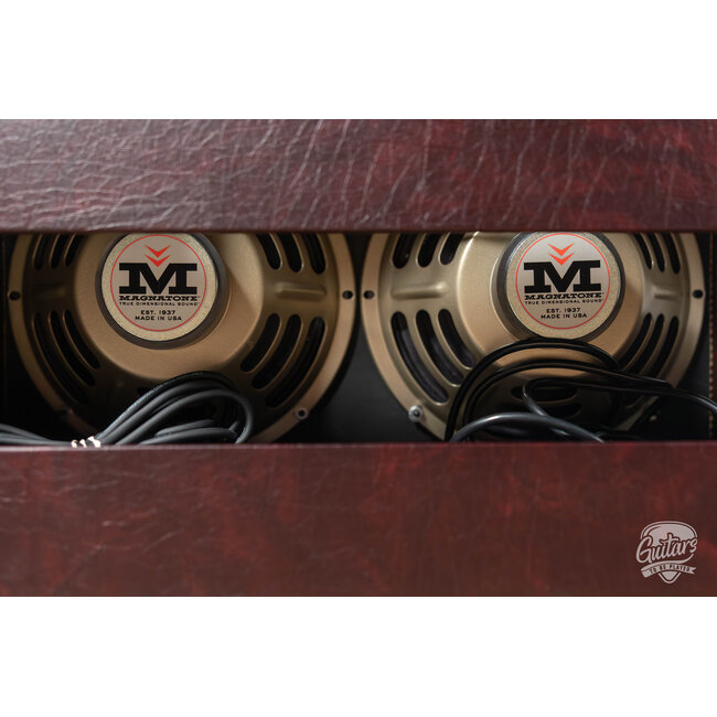 Magnatone Panoramic Stereo 12+12W Vibrato 2x10” Combo Amp – Wine Buggy Whip*