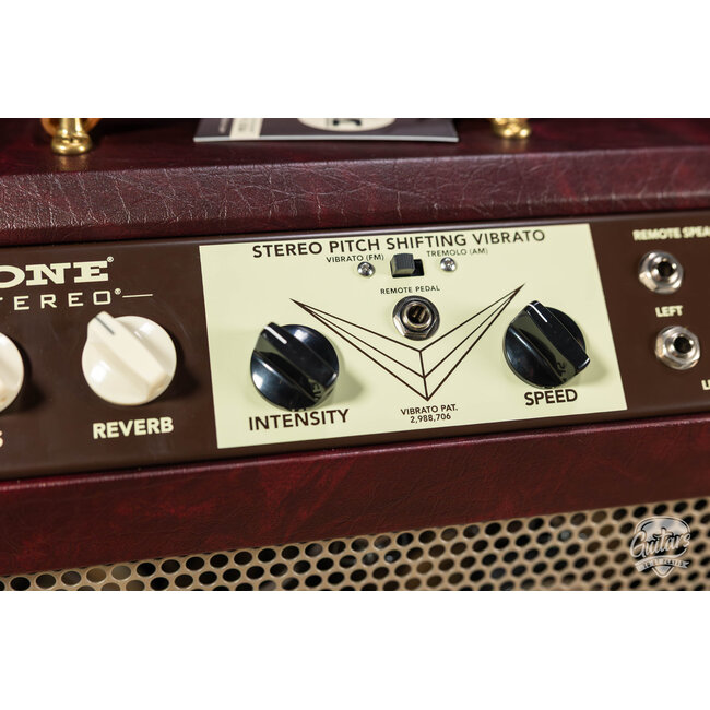 Magnatone Panoramic Stereo 12+12W Vibrato 2x10” Combo Amp – Wine Buggy Whip*