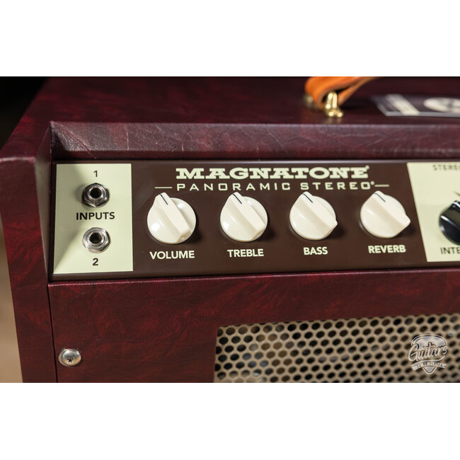 Magnatone Panoramic Stereo 12+12W Vibrato 2x10” Combo Amp – Wine Buggy Whip*