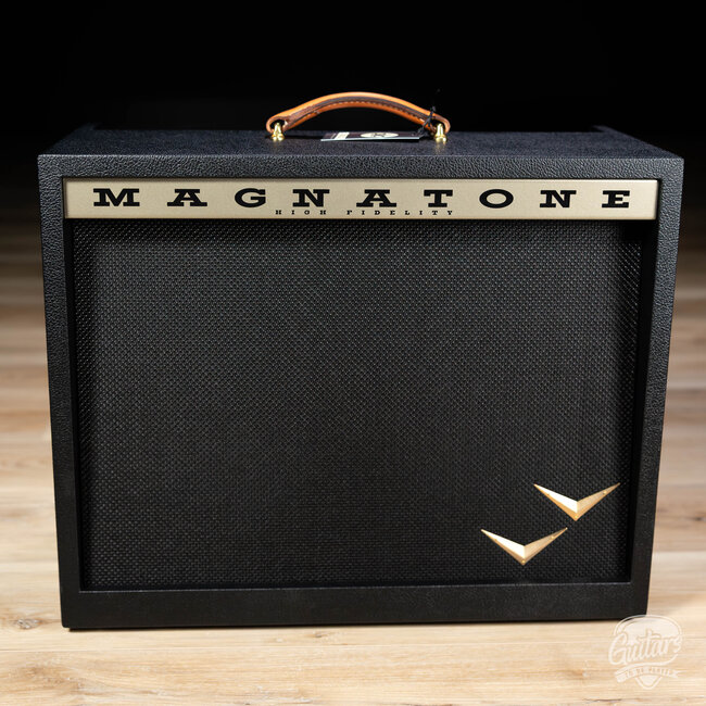 Magnatone Panoramic Stereo 12+12W Vibrato 2x10” Combo Amp – Black w/ Black Grill