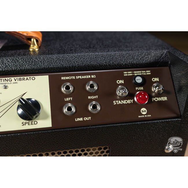 Magnatone Panoramic Stereo 12+12W Vibrato 2x10” Combo Amp – Black w/ Black Grill