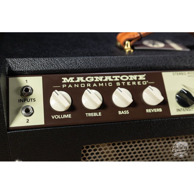 Magnatone Panoramic Stereo 12+12W Vibrato 2x10” Combo Amp – Black w/ Black Grill