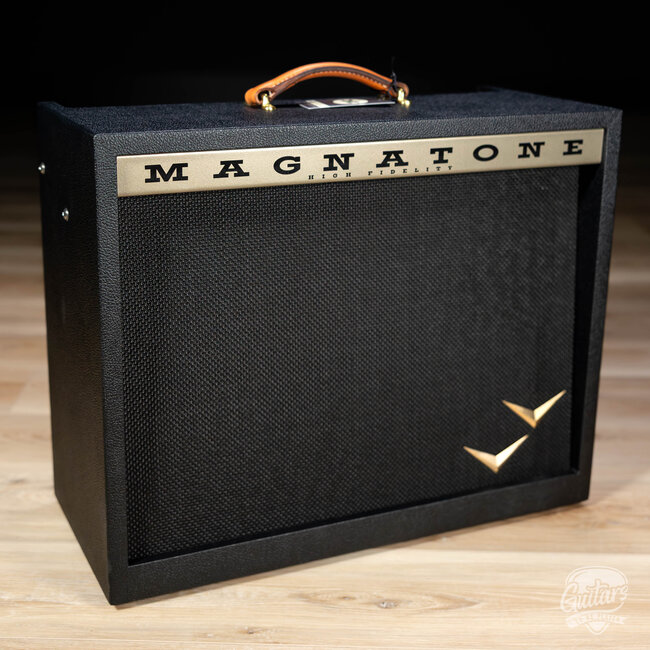 Magnatone Panoramic Stereo 12+12W Vibrato 2x10” Combo Amp – Black w/ Black Grill
