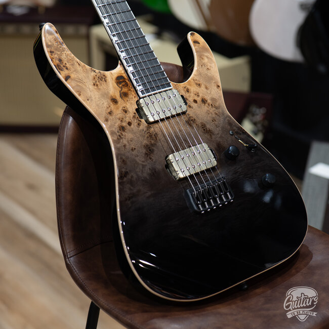 ESP E-II M-II HT Neck Thru Guitar w/ Case – Black Natural Fade (B-stock)