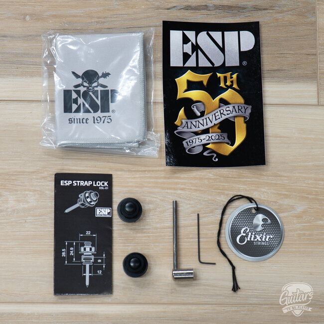 ESP E-II M-II HT Neck Thru Guitar w/ Case – Black Natural Fade (B-stock)