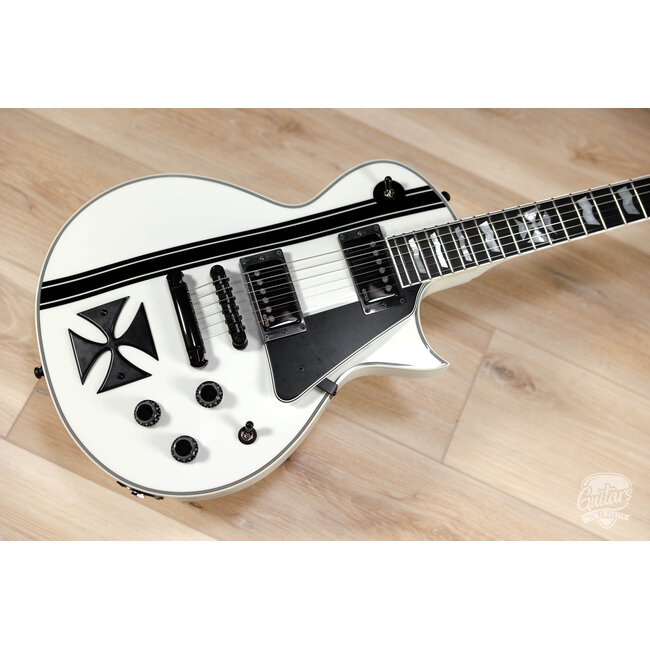 ESP Japan Custom Shop Iron Cross James Hetfield Signature Guitar – Snow White