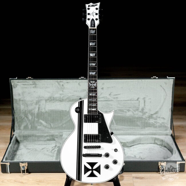 ESP Japan Custom Shop Iron Cross James Hetfield Signature Guitar – Snow White