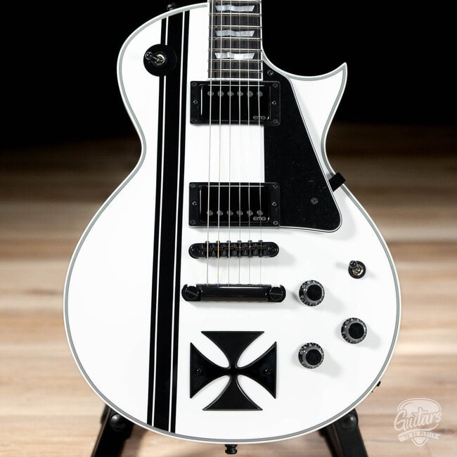 ESP Japan Custom Shop Iron Cross James Hetfield Signature Guitar – Snow White