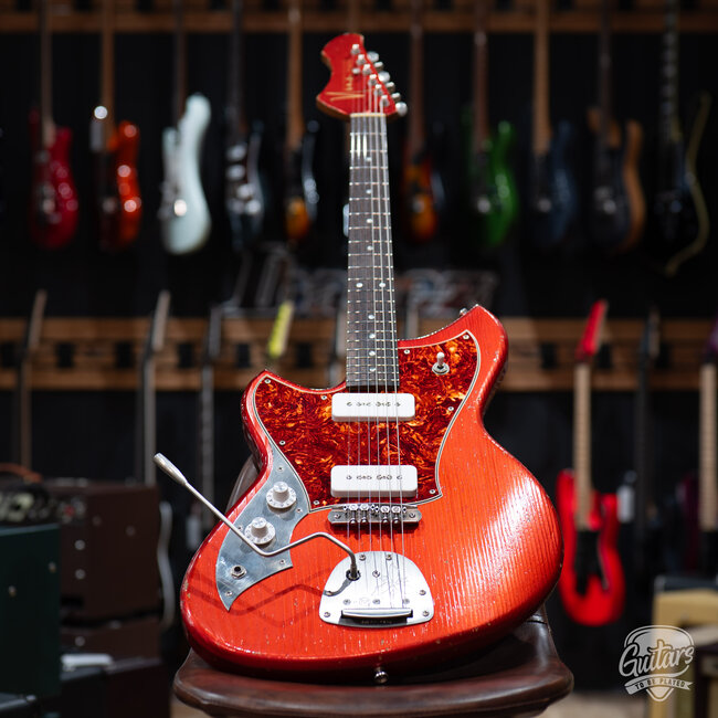 Novo Custom Serus J Left-Handed Guitar w/ Fralin P-90s – Candy Apple Red