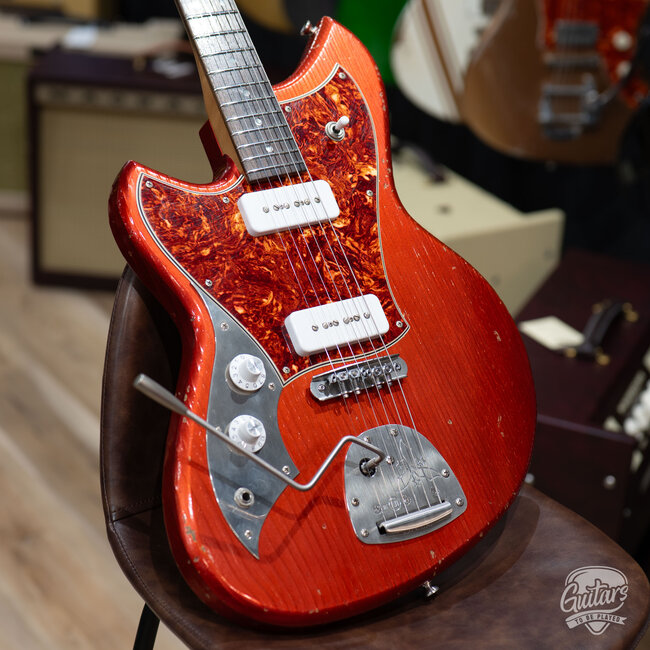 Novo Custom Serus J Left-Handed Guitar w/ Fralin P-90s – Candy Apple Red