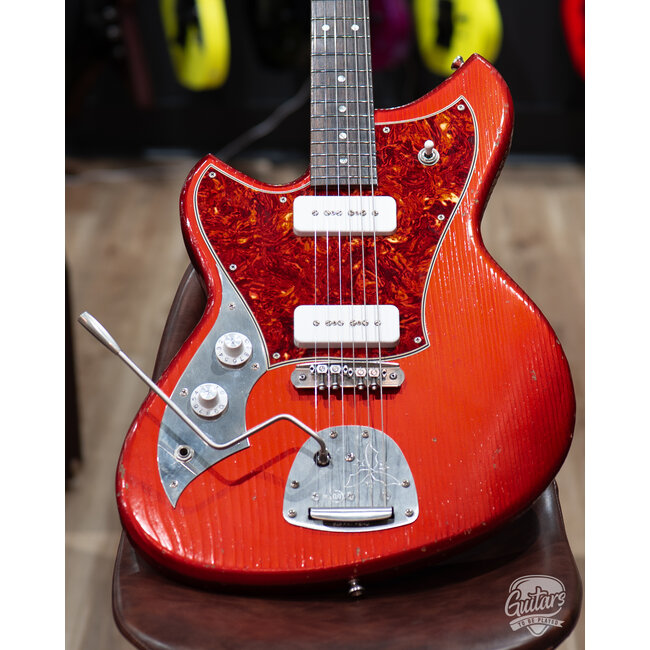 Novo Custom Serus J Left-Handed Guitar w/ Fralin P-90s – Candy Apple Red