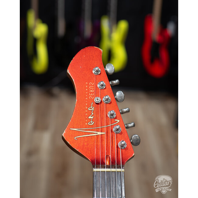 Novo Custom Serus J Left-Handed Guitar w/ Fralin P-90s – Candy Apple Red