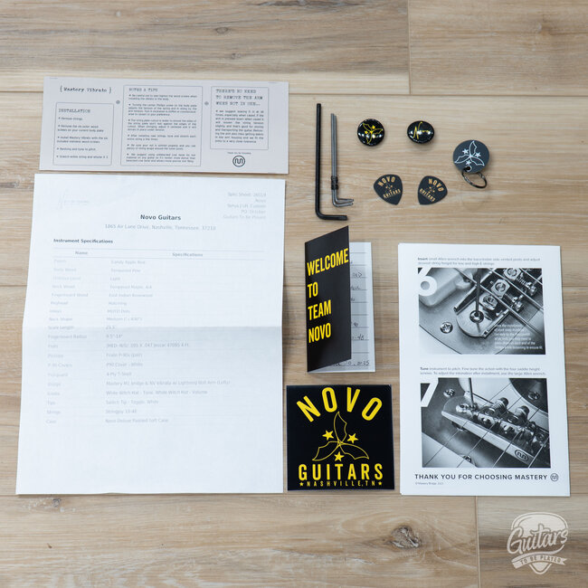 Novo Custom Serus J Left-Handed Guitar w/ Fralin P-90s – Candy Apple Red