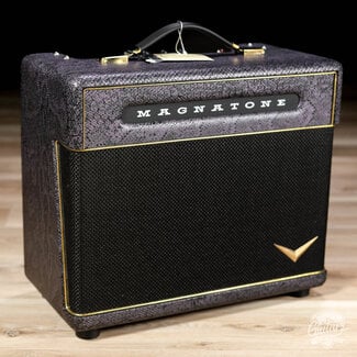 Magnatone Amplification Magnatone Baby M-80 12-Watt Tube 1x10" Combo Amp w/ Cover – Slash Purple Python