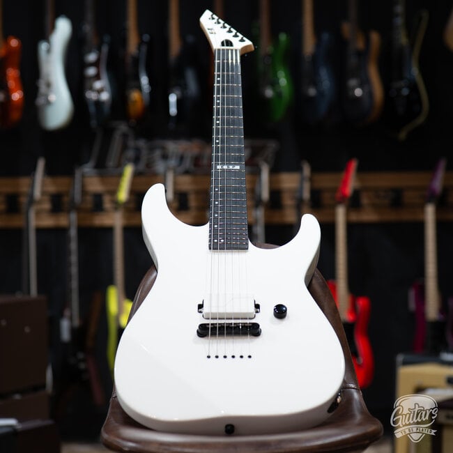 ESP E-II M-I NT Neck Thru Fishman Guitar w/ Case – Snow White (B-stock)