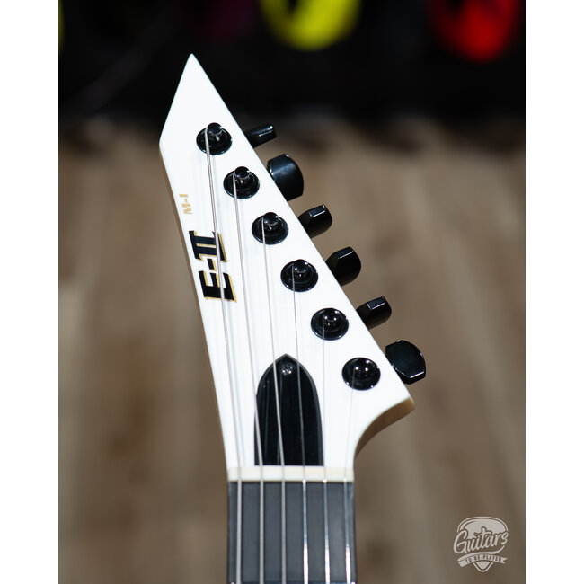 ESP E-II M-I NT Neck Thru Fishman Guitar w/ Case – Snow White (B-stock)