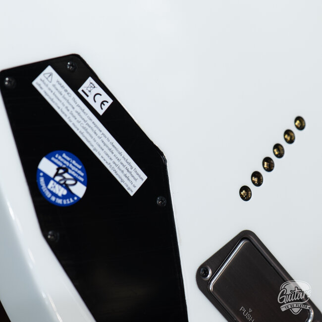 ESP E-II M-I NT Neck Thru Fishman Guitar w/ Case – Snow White (B-stock)