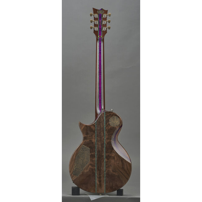 ESP 2026 Exhibition Eclipse CTM Claro Walnut – Natural w/ Purple & Green EX26-12