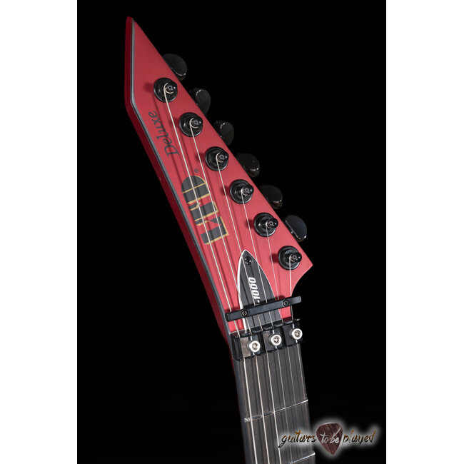 ESP LTD M-1000 Fishman Fluence Floyd Rose Guitar – Candy Apple Red Satin