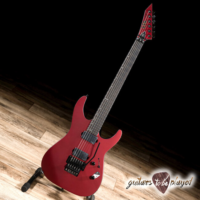 ESP LTD M-1000 Fishman Fluence Floyd Rose Guitar – Candy Apple Red Satin