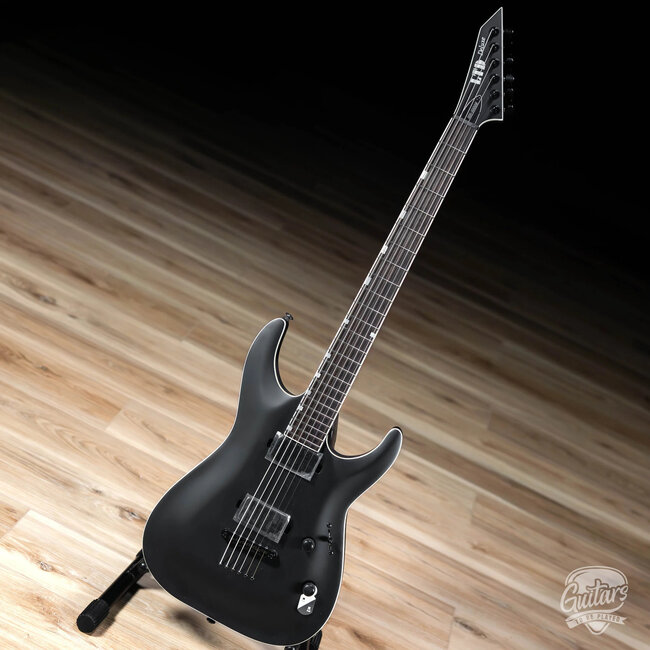 ESP LTD MH-1000 Baritone EMG Guitar – Black Satin (B-stock)