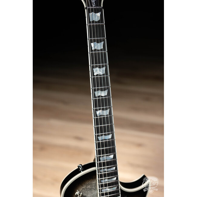 ESP Eclipse Custom Original Series Guitar w/ Case – Silver Liquid Metal Burst