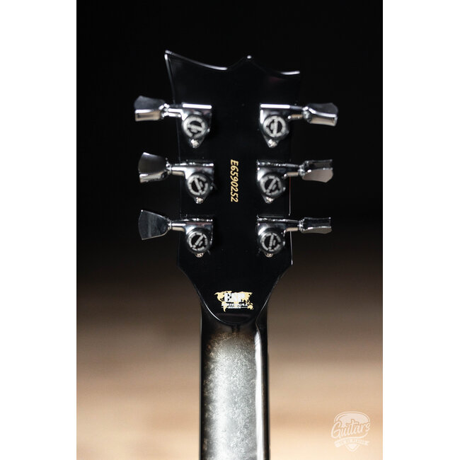 ESP Eclipse Custom Original Series Guitar w/ Case – Silver Liquid Metal Burst