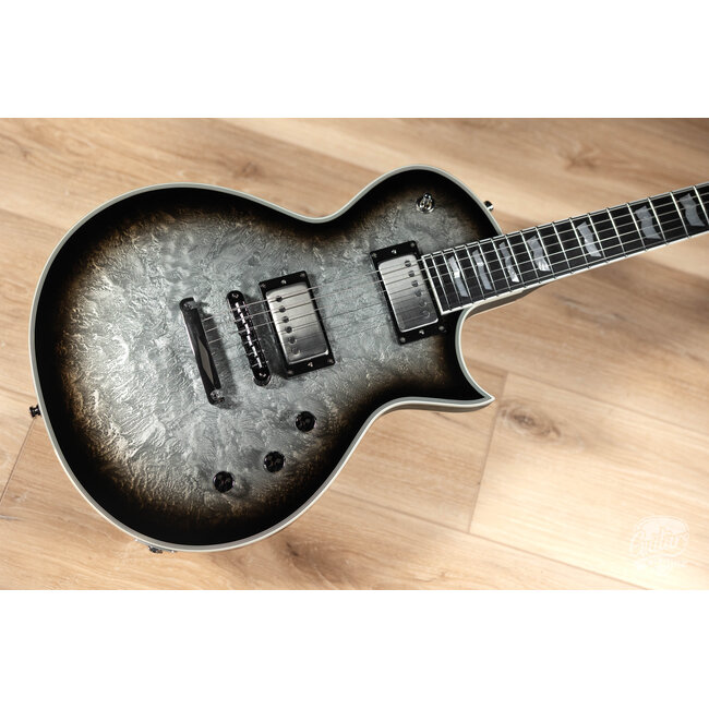 ESP Eclipse Custom Original Series Guitar w/ Case – Silver Liquid Metal Burst