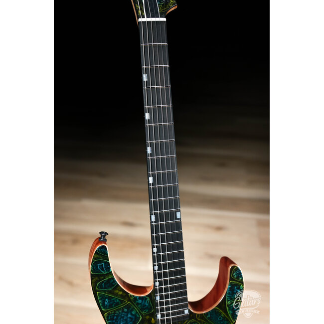 ESP USA M-I NTB Neck Thru w/ EMG's – Psychedelic Flame