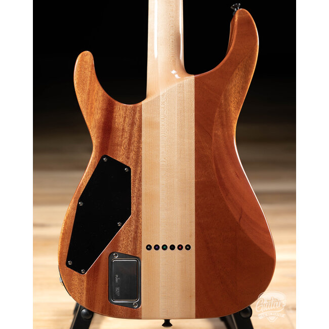 ESP USA M-I NTB Neck Thru w/ EMG's – Psychedelic Flame