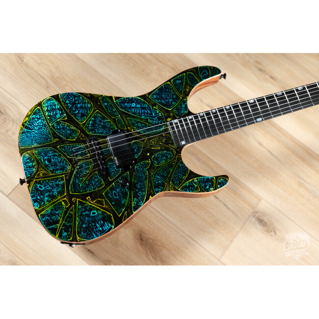 ESP USA M-I NTB Neck Thru w/ EMG's – Psychedelic Flame