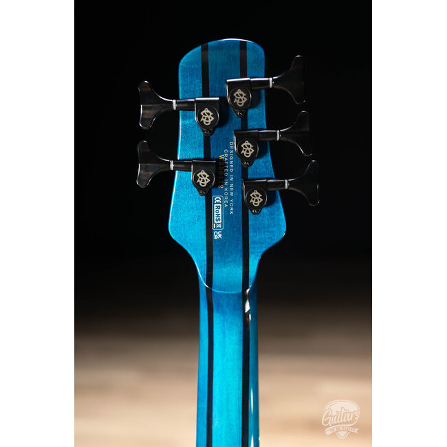 Spector NS Dimension 5 String Multi-Scale Bass w/ Gigbag – Black & Blue Gloss