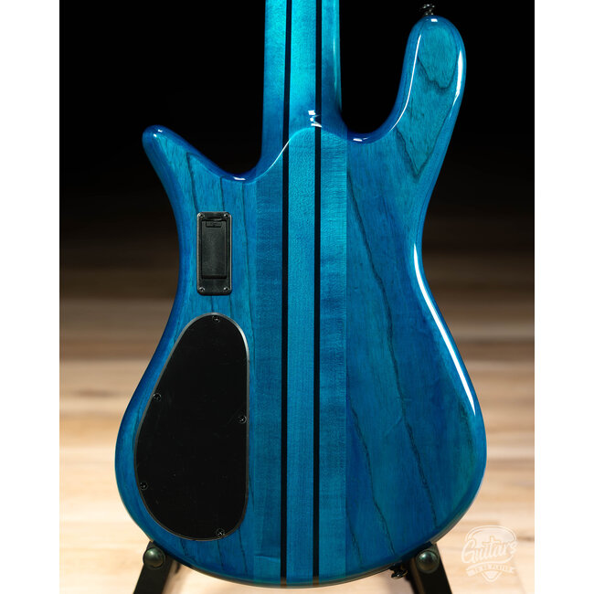 Spector NS Dimension 5 String Multi-Scale Bass w/ Gigbag – Black & Blue Gloss