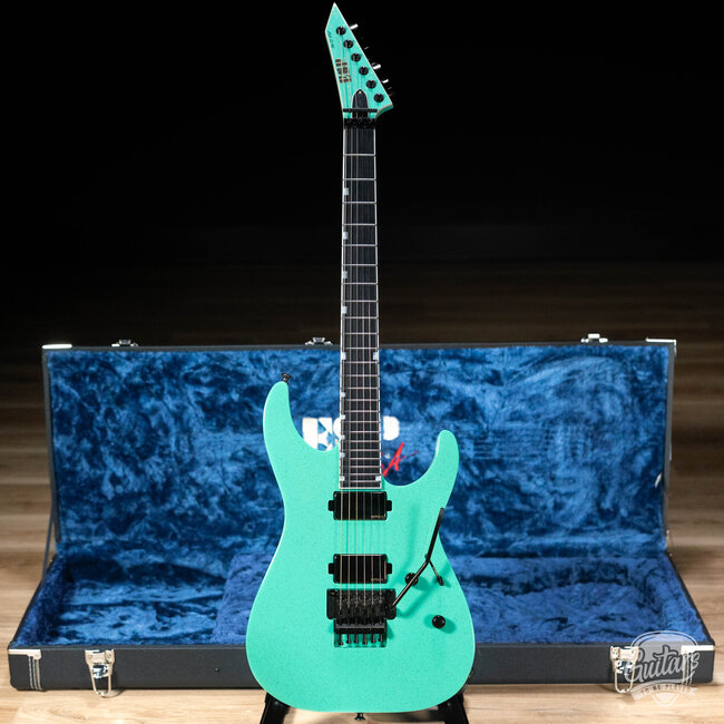 ESP USA M-II NTB Neck Thru Floyd Rose w/ EMG's – Midori Gold