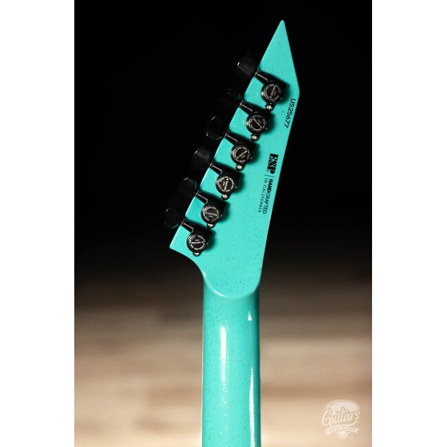 ESP USA M-II NTB Neck Thru Floyd Rose w/ EMG's – Midori Gold