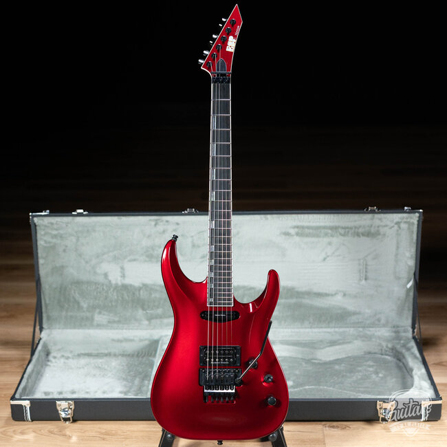 ESP Horizon-I Original Japan Floyd Rose Guitar w/ Case – Deep Candy Apple Red